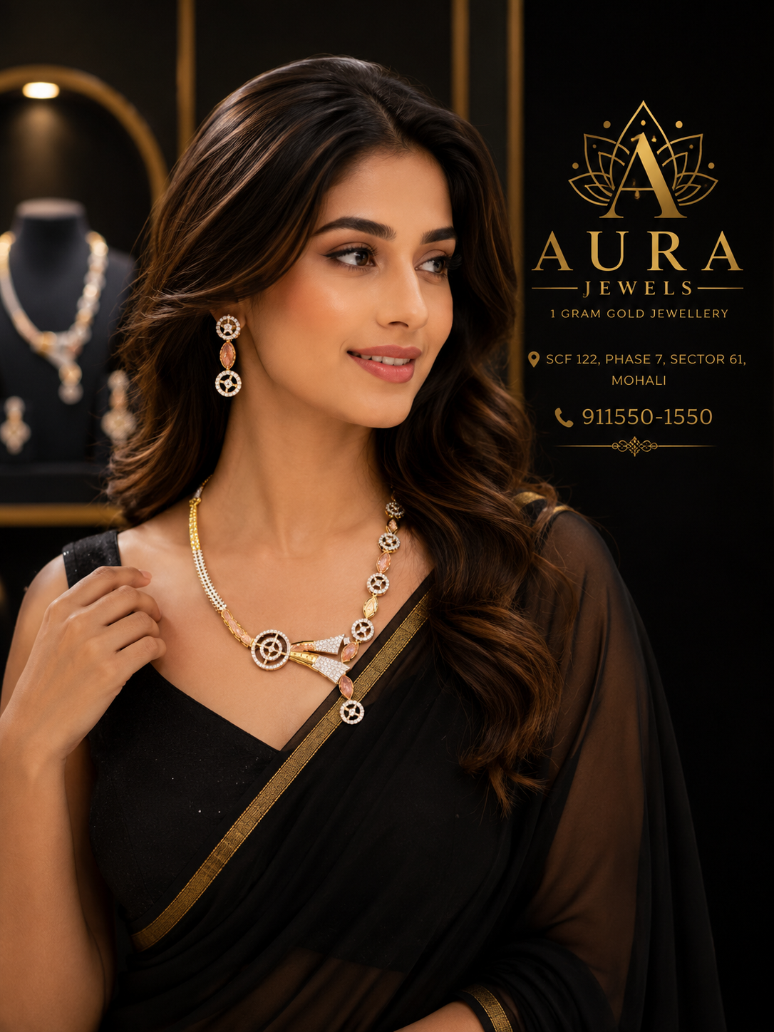 Blush Radiance Designer Necklace Set