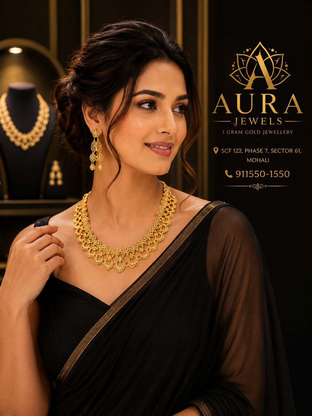 Swarna Lace Heritage Necklace Set