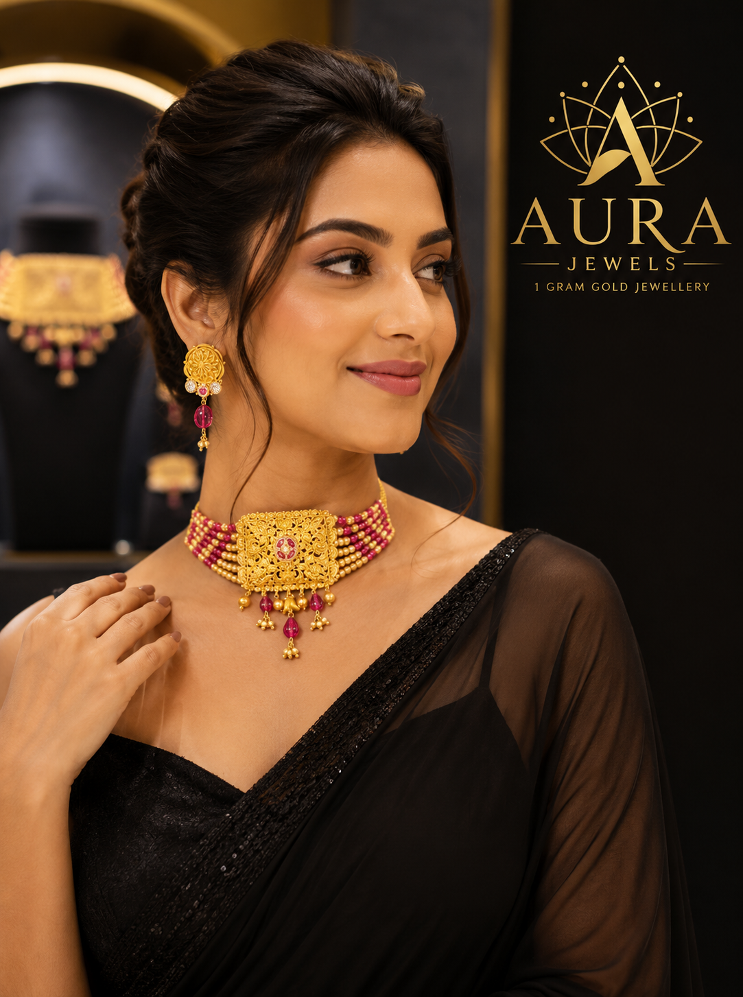Rani Gulnaar Choker Set