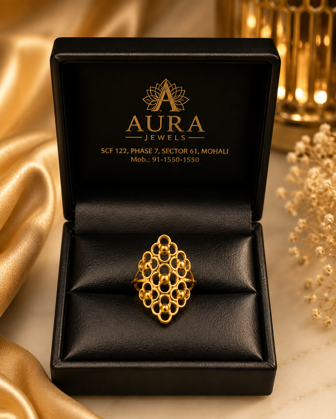 Honeycomb Heritage Statement Ring